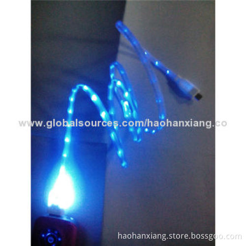 2014 Fashion LED Lightning Cable for iPhone 5